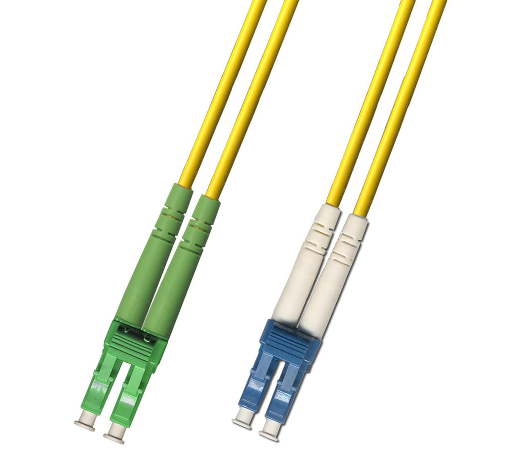 30M Singlemode Duplex Fiber Optic Cable (9/125) - LC/APC to LC/UPC