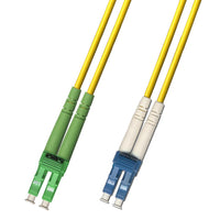 30M Singlemode Duplex Fiber Optic Cable (9/125) - LC/APC to LC/UPC