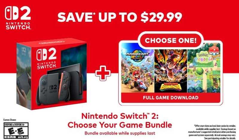 Amazon Nintendo Switch 2: Choose Your Game Bundle