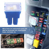 SING F LTD 4 Pieces Fuse Female Terminal Case 32V 100A Push Fit Cartridge Fuse for Replacing Cartridge Fuse in Automobiles and Trucks (Blue)