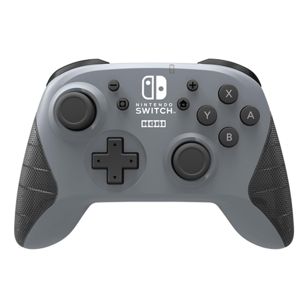Nintendo Switch Wireless HORIPAD (Gray) by HORI - Officially Licensed by Nintendo - Black / Black
