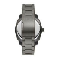 Reloj de pulsera Fossil para hombre, acero inoxidable, 3 manecillas, esfera negra, movimiento de cuarzo, resistencia al agua, estilo clásico