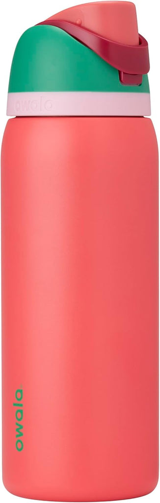 Owala FreeSip Stainless Steel Water Bottle 32 oz Strawberry Fields