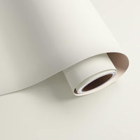 VaryPaper 32''x354'' Large Size Matte Off White Peel and Stick Wallpaper White Contact Paper for Walls Cream White Remov