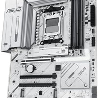 ASUS X870 MAX GAMING WIFI7 W AMD AM5 ATX Motherboard, 8-layer White PCB, 12+2+1 80A DrMOS, DDR5, PCIe 5.0 x16 Q-Release, 3x M.2, Wi-Fi 7 Q-Antenna, USB4® Type-C®, 2.5Gb LAN, BIOS FlashBack™, Aura Sync