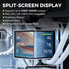 TRYX Panorama 360 ARGB White 360mm AIO 6.67'' AMOLED Curved Screen 3D Anamorphic Effect Customizable AIO Cooler 360mm Asetek 8th Gen V2 320w TDP Magnetic ARGB Fan Intel LGA 1851/1700 AMD AM5/AM4