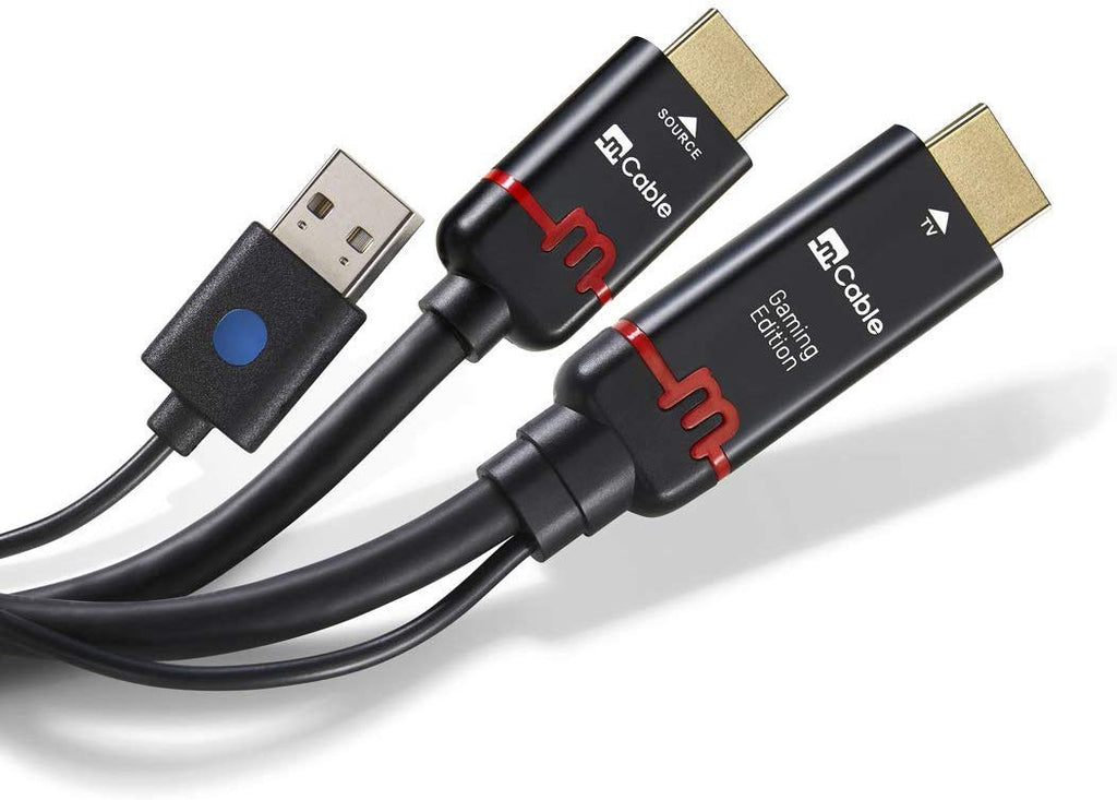 Marseille Inc. mCable Gaming Edition 6-Foot Smart HDMI, Anti-aliasing, Upscale Native Rendering Resolution Up to Super H