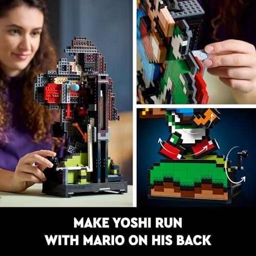 LEGO Super Mario World: Mario & Yoshi Building Set for Adults, Ages 18+ - Gift Idea for Birthdays - DIY Craft for Fans of Nintendo Game - Home or Office Display - 71438