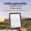 Amazon Kindle Paperwhite Signature Edition 32GB (newest model) – Our fastest Kindle with auto-adjusting front light, wireless charging, and weeks of battery life – Metallic Raspberry