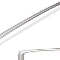 BUKOBYHE 10 Pack 15 Inch(381mm) Kitchen Cabinet Handles Brushed Satin Nickel Cabinet Pulls Silvery Drawer Pulls Zinc All