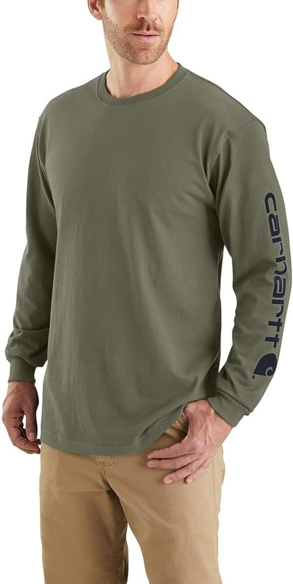 Offertaza, Carhartt Men's Dearborn Loose LS Logo T-Shirt, todas las tallas