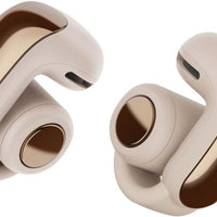 Bose Ultra Open Earbuds - Bluetooth Open Ear Earbuds with OpenAudio for Awareness, Clip-On Design for Comfort, Water Resistant, Up to 48 Hrs of Playtime, Driftwood Sand - Limited Edition Color