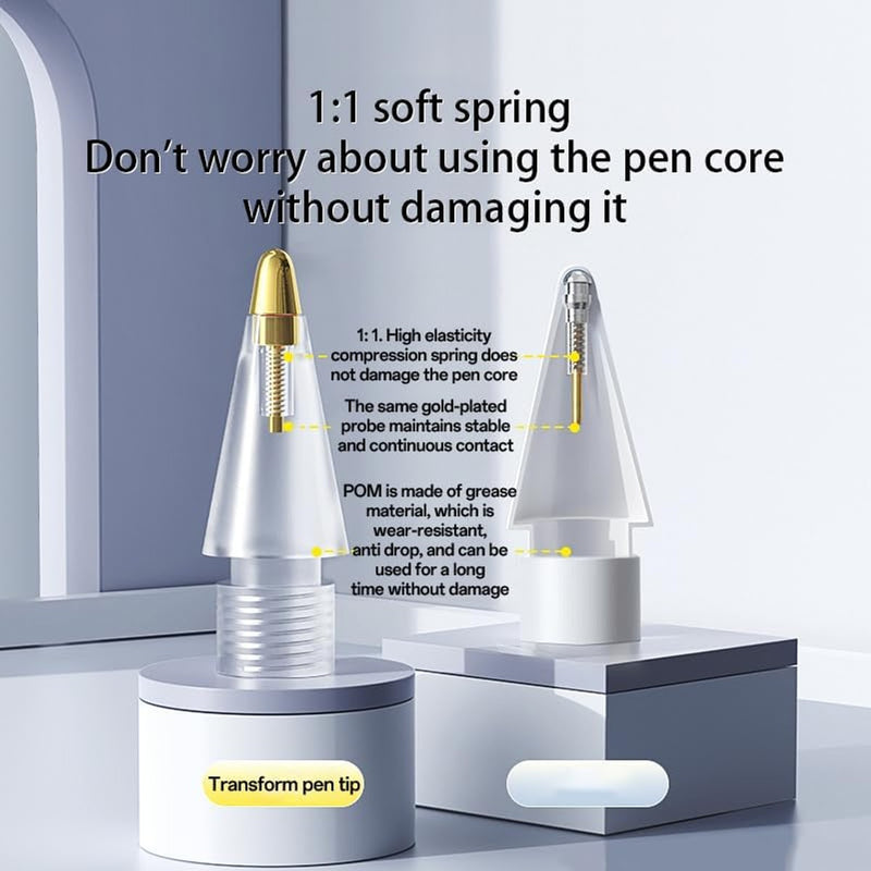 Mangix 6 Pack Replacement Pencil Tips with Case for Apple Pencil Pro/2nd/1st/USB-C