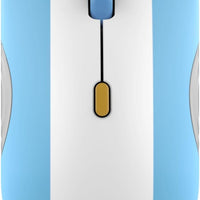 Lenovo 350 Bluetooth Silent Mouse (Fan Edition), Wireless Ergonomic Ambidextrous Design, Bluetooth 5.3, Adjustable DPI up to 2400, 36 Month Battery Life, Recycled Materials, Argentina Flag