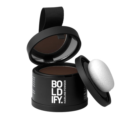 Boldify Hairline Powder, Root Touch Up Hair Color Hazel Brown 4g