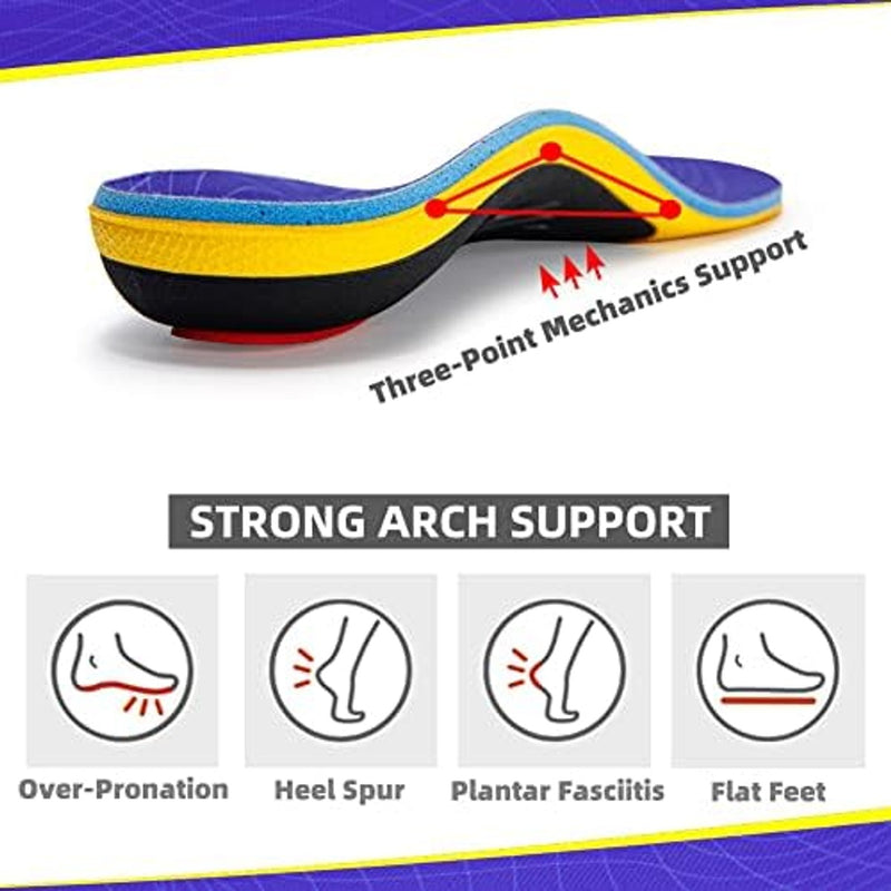 VALSOLE Heavy Duty Support Pain Relief Orthotics - 220+ lbs