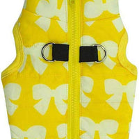 MaruPet Warm Winter Waterproof Windproof Dog Vest - Coat for Cold Weather, Small/Medium Dogs (Yellow, Butterfly L)
