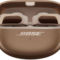 Bose Ultra Open Earbuds - Bluetooth Open Ear Earbuds with OpenAudio for Awareness, Clip-On Design for Comfort, Water Resistant, Up to 48 Hrs of Playtime, Driftwood Sand - Limited Edition Color