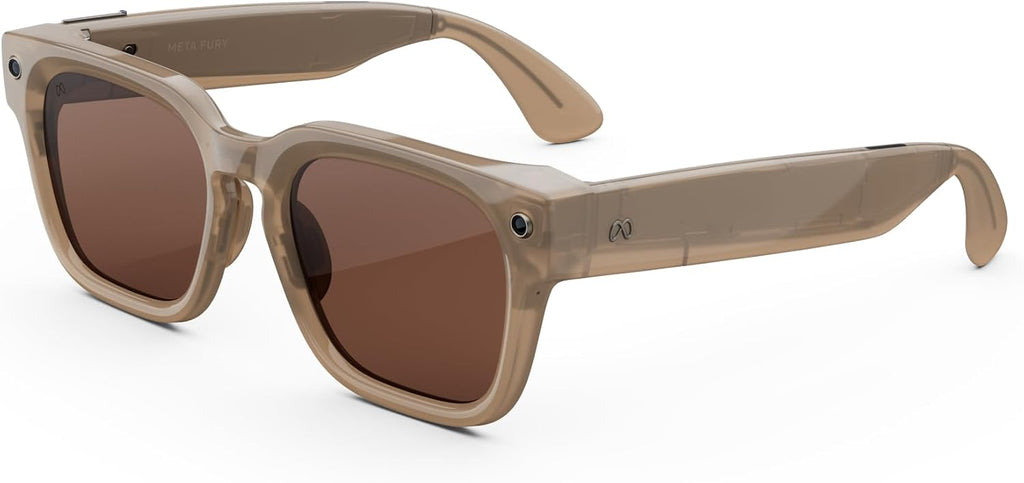 Meta Fury - Sandstone / Amber — Lentes AI con cámara y audio