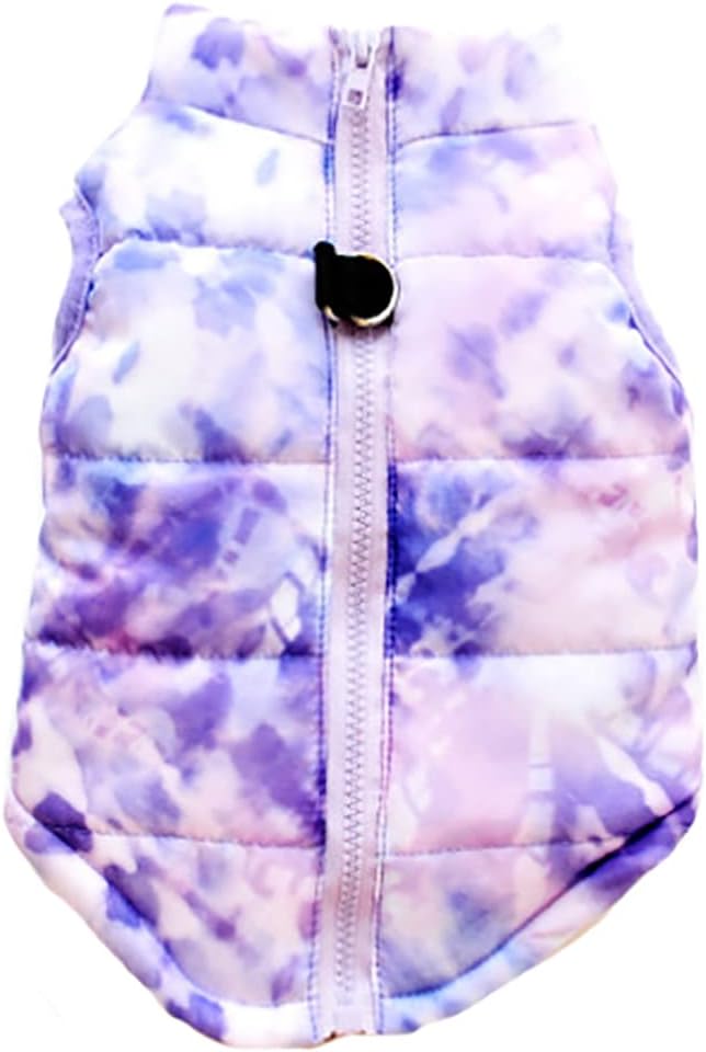MaruPet Winter Waterproof Windproof Reversible Dog Vest Coat Warm for Cold Weather Down Jacket Small Medium Dogs (Not Su
