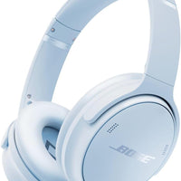 Bose QuietComfort Headphones - Wireless Bluetooth Headphones, Active Over Ear Noise Cancelling and Mic, USB-C Charging, Deep Bass, Up to 24 Hours of Playtime, Ice Blue - Limited Edition Color