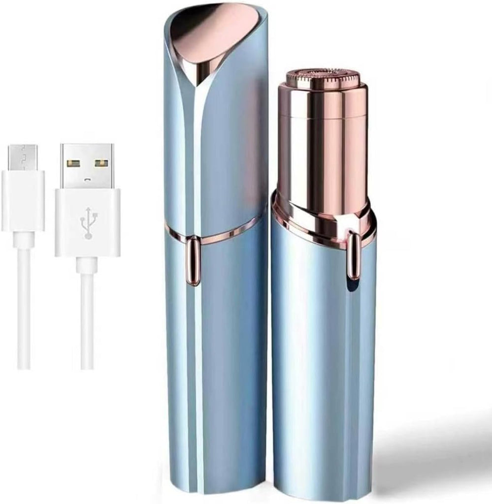 Rechargeable Facial Hair Removal for Women - as Seen on TV Painless Face Shaver - Electric Hair Remover for Face Lips Pe