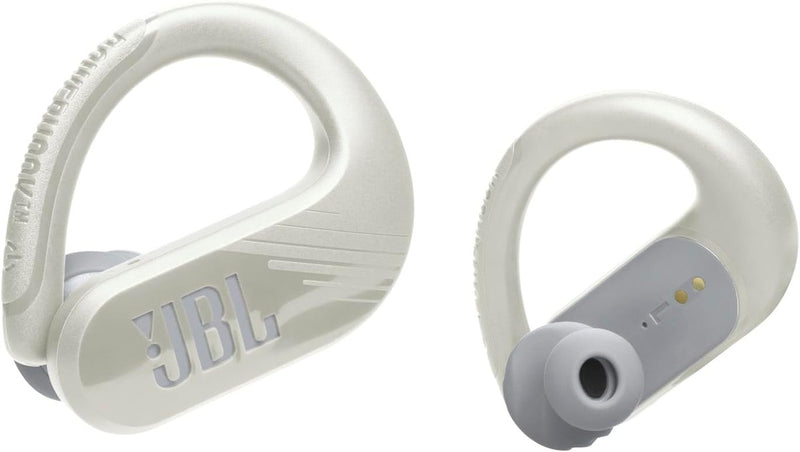JBL Endurance Peak 3 - Dust and Water Proof (IP68) True Wireless Active Earbuds, JBL Pure Bass Sound, Up to 50 Total Hours of Playback with Speed Charge, Ambient Aware & Talk Thru (White)