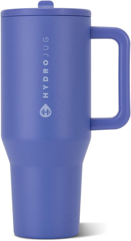 HydroJug Traveler 32oz, Insulated Tumbler with Handle & Straw, Berry Pop