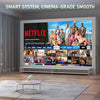 [Official Netflix & Electric Focus] Projector with WiFi and Bluetooth, XuanPad Full HD 1080P Portable Projector, 210° Rotatable Stand, Auto Keystone, Dust Removal and Heat Dissipation Design
