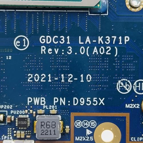 Replacement for Dell Latitude 7420 Motherboard GDC31 LA-K371P System Board i7-1165G7 Processor 16GB RAM 0H2KK6 H2KK6