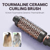Wavytalk 5 in 1 Curling Wand Set, Dual Voltage Curling Iron Set with 5 Interchangeable Barrels Included A Thermal Brush, A Hair Crimper and 3 Ceramic Curling Wands(0.5
