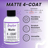 Angelus Matte 4-Coat Scratch-Resistant Leather Sealer – Durable, Flexible, Clear Coat Protection for Leather Shoes, Bags, Jackets & More - Matte Finish - 4 Fl Oz