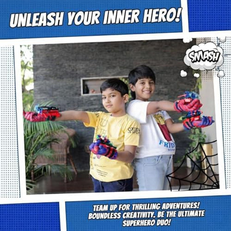 Superhero Toy Set – Includes 2 Shooters, 2 Gloves, and 1 Cape