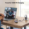 UGREEN Revodok 6 in 1 USB C Hub Gigabit Ethernet Adapter with 4K HDMI, 100W PD Charging, USB A Data Ports Compatible with Mac M1, M2, M3, iPad, iPhone 16 Pro/Pro Max, Steam Deck