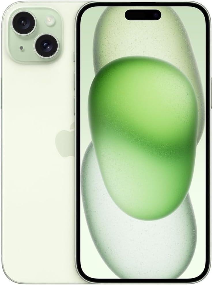 Apple iPhone 15, 128GB, Green - Locked to T-Mobile (Renewed)