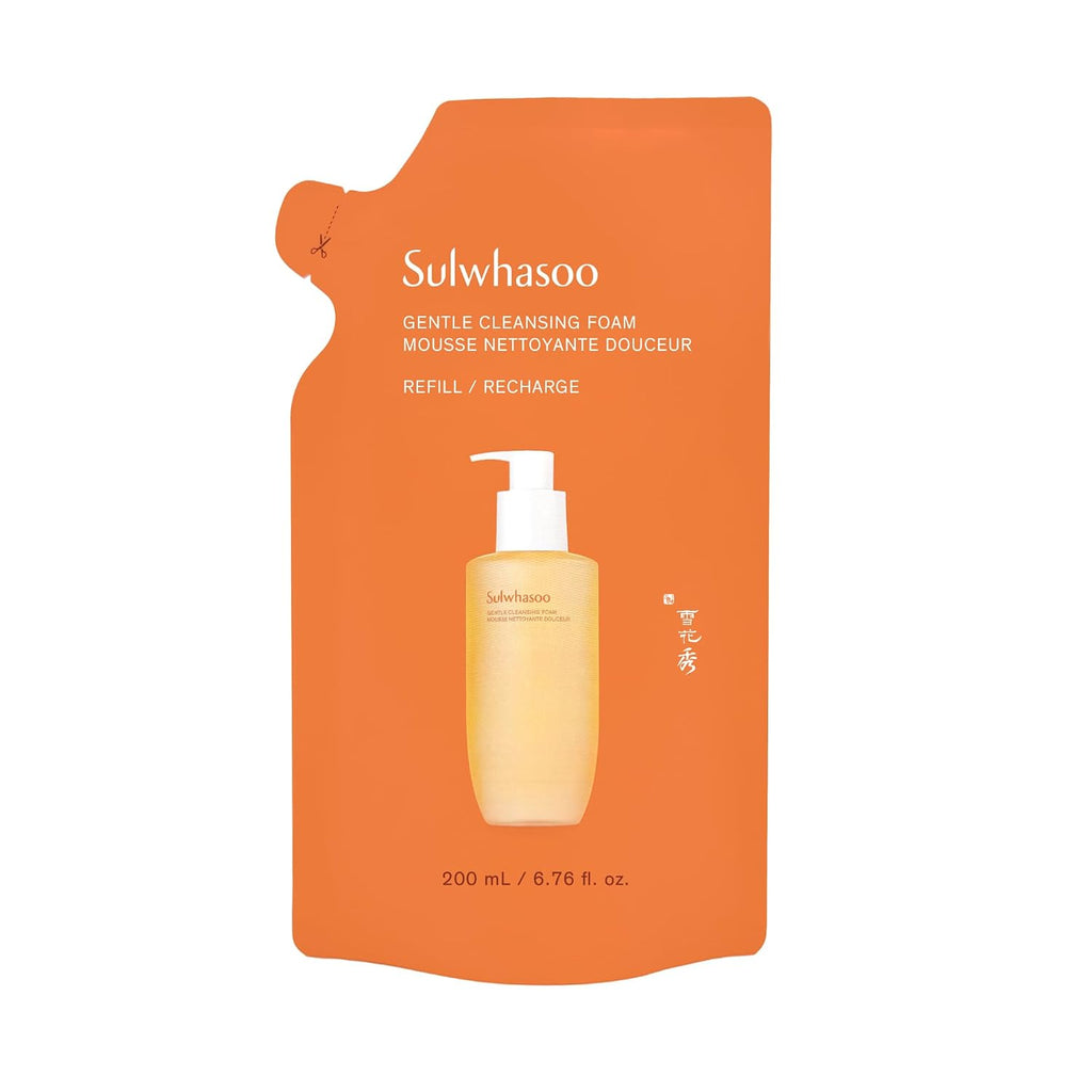 Sulwhasoo Gentle Cleansing Foam – Hydrating Daily Gel-to-Foam Facial Cleanser | Removes Makeup, Dirt & Impurities, Softe