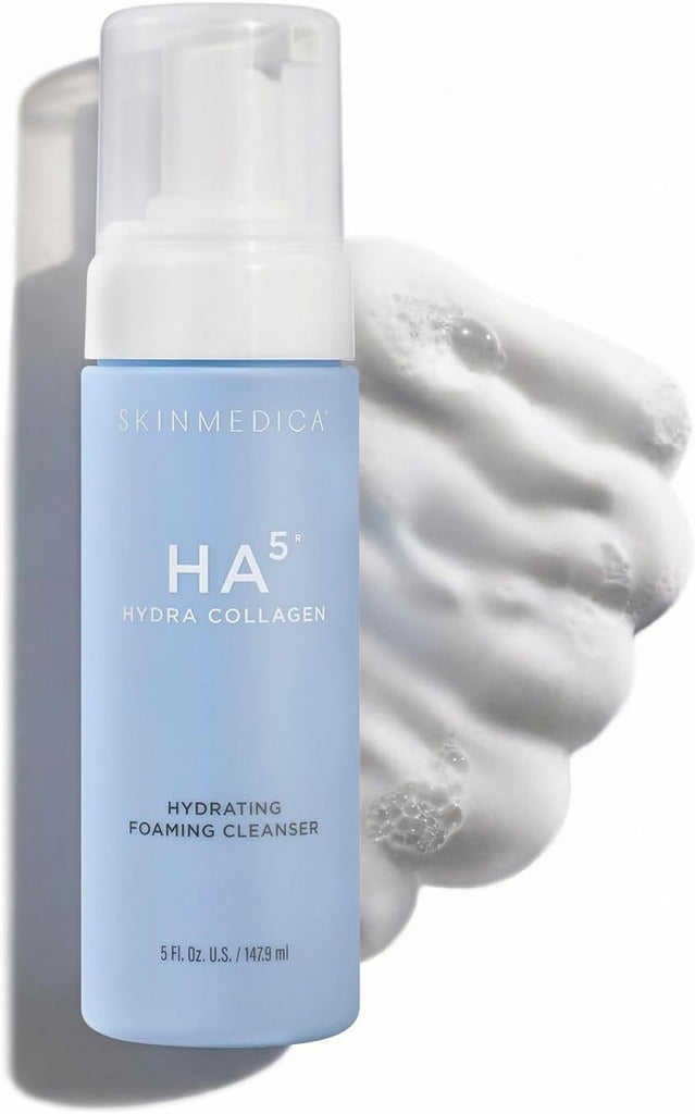 SkinMedica HA5 Hydra Collagen Hydrating Foaming Cleanser with Vegan Collagen, 5 Fl Oz - Hydrating Cleansing Solution for Daily Use - Amino Acid-Based Wash for a Gentle, Non-Irritating, Clean Feeling