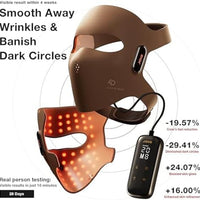 JOVS Máscara de terapia de luz láser 4D – Terapia de luz roja para cara, terapia de luz con máscara facial LED, 6 veces más potente que LED, tecnología FPT, 4 longitudes de onda, antienvejecimiento