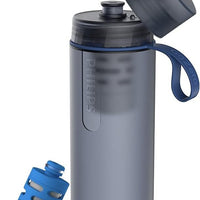 PHILIPS Water GoZero Active - Botella de agua sin BPA con filtro de agua para fitness