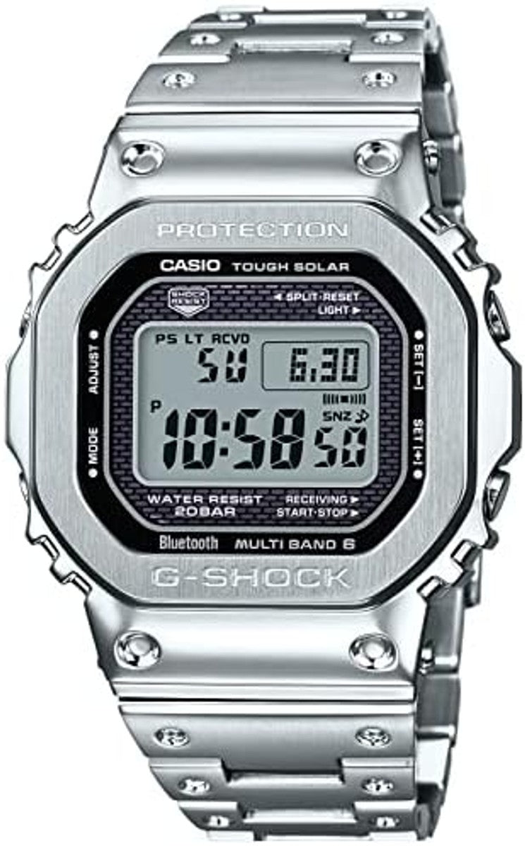 G-Shock by Casio Men's Standard Digital GMW-B5000-D1 Watch Silver, Silver, Modern