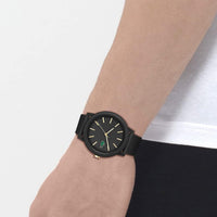 Reloj Lacoste 12.12 Cronógrafo - Correa de Silicona 42mm (Negro)