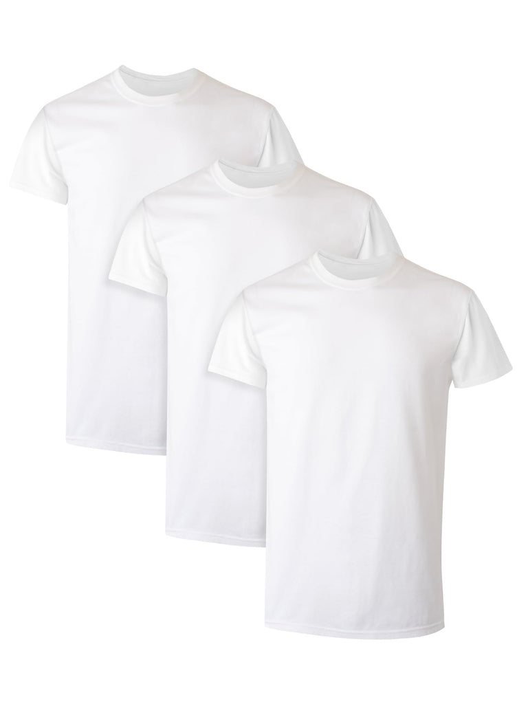 Hanes Men Hanes Men's Cotton Undershirt, Moisture-Wicking Crew Tee Undershirts, Multi-Packs