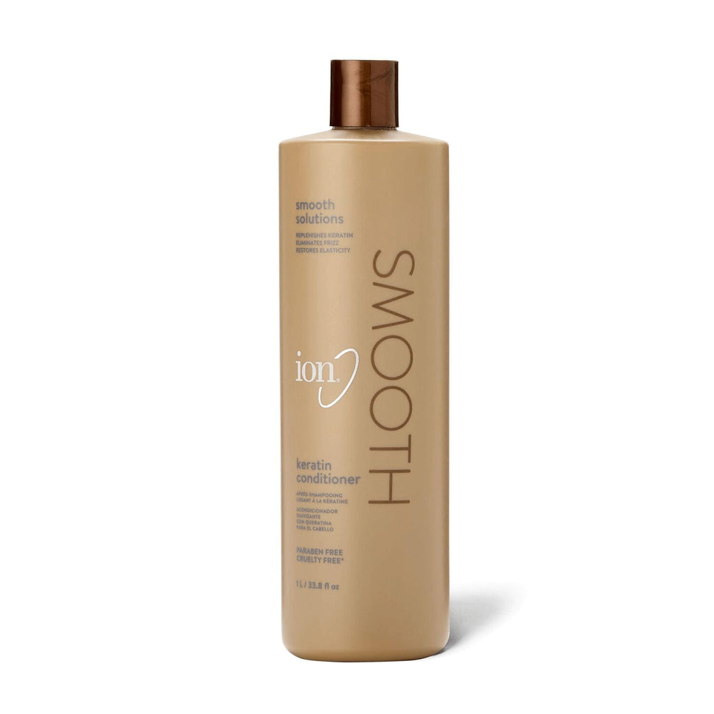 ion Keratin Smoothing Conditioner, Sulfate free, eliminates frizz and strengthens, 33.8 oz