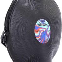 Louis Vuitton Estuche de mano para discos de vinilo de segunda mano, color negro