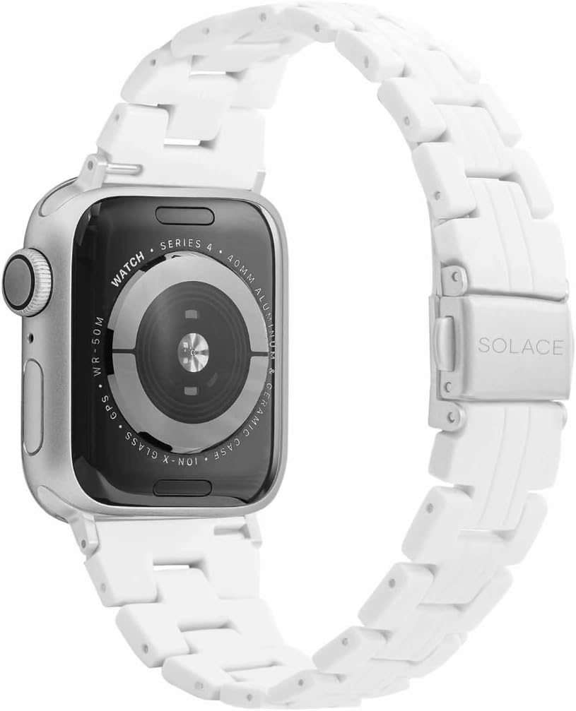 Solace Bands Slim Matte Resin Watch Band - Universal Fit for Apple Watch Bands for Women and Men, iWatch Bands for 38mm