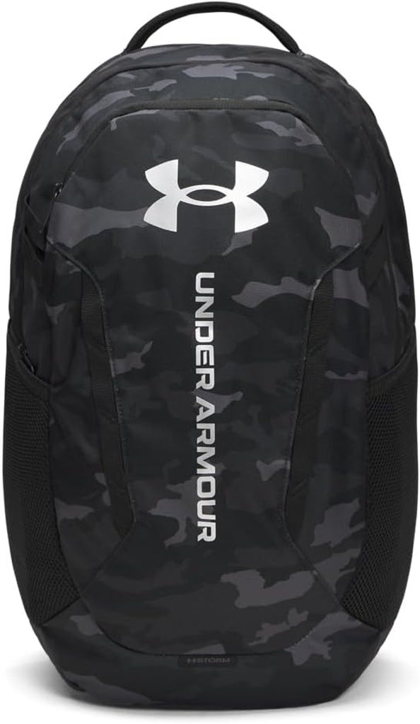 Under Armour Unisex Hustle 6.0 Backpack, (007) Black/Black/Metallic