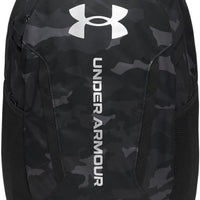 Under Armour Unisex Hustle 6.0 Backpack, (007) Black/Black/Metallic