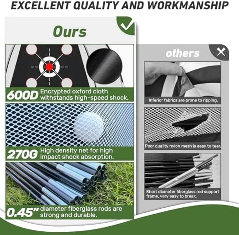 Ofertaza, KLAODOT Golf Net with Practice Mat,Golf Hitting