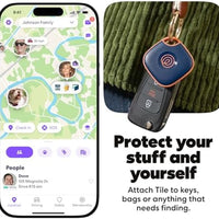 Life360 Tile - Bluetooth Tracker, Keys Finder and Item Locator for Keys, Bags and More. Phone Finder. Both iOS and Android Compatible. 1-Pack (Navy Blaze)