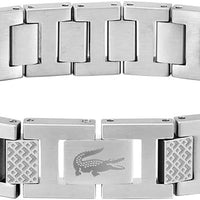 Lacoste Metropole Bracelet – Unisex H-Link with Crocodile Clasp